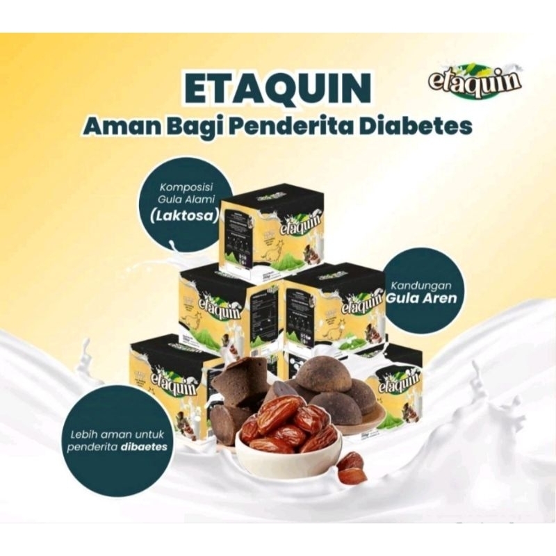 

ETAQUIN SUSU KAMBING ETAWA PLUS KURMA DAN GULA AREN/ ANTI KEBAS/ KESEMUTAN/ SUSU KALSIUM TINGGI