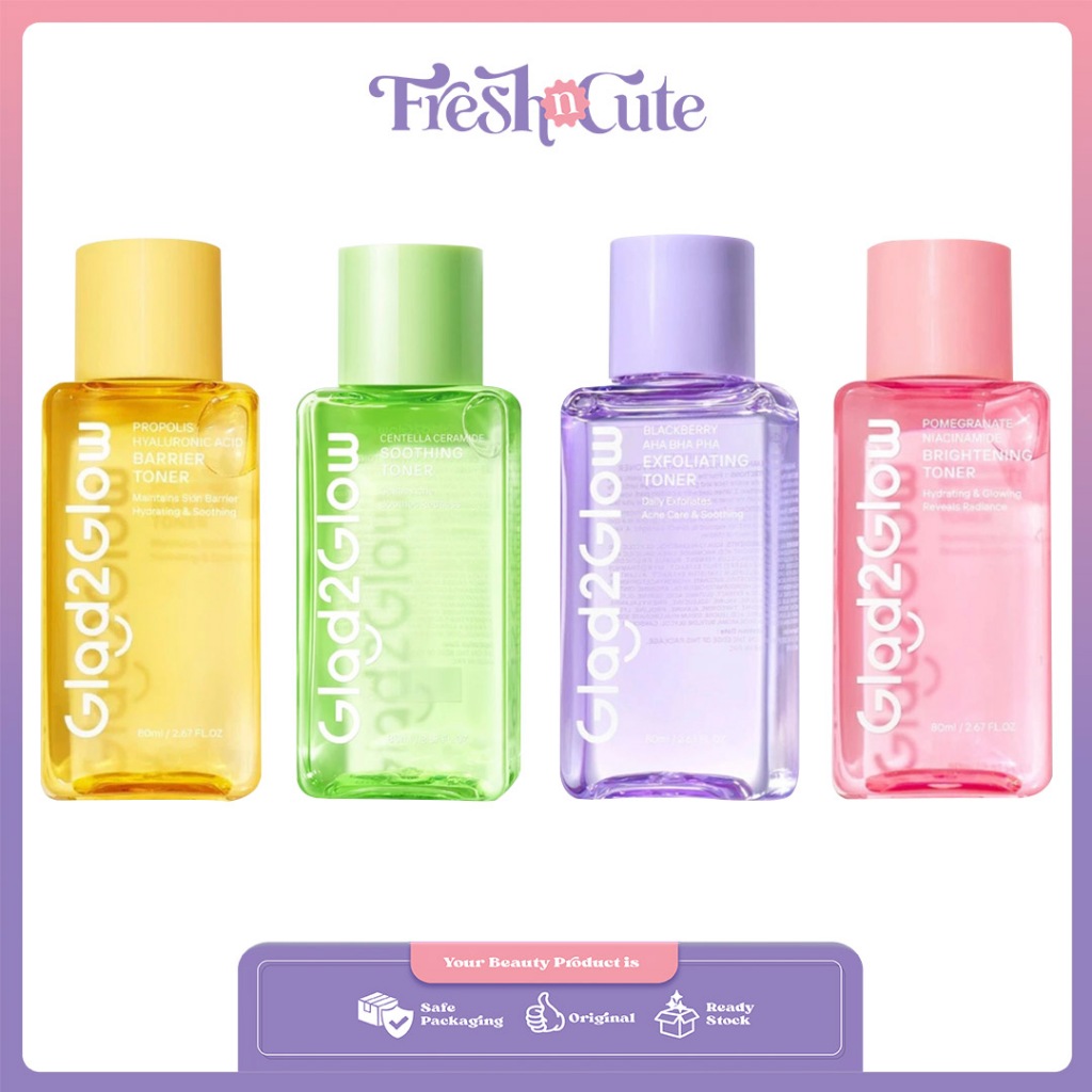GLAD2GLOW - G2G 2% Centella Ceramide Super Sooting || Blackberry AHA BHA PHA || Propolis 5% Hyaluron