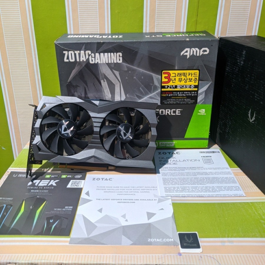 VGA ZOTAC GTX 1660 Super 6GB DDR6 MURAH 1660Super GTX1660Super GTX1660 Super Second Like New