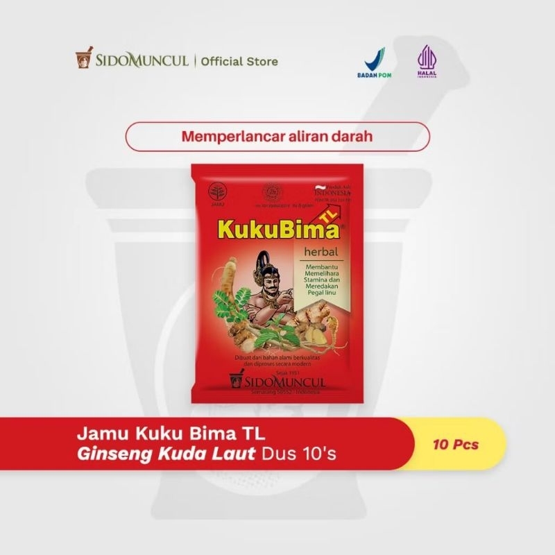 

kuku bima TL plus ginseng kuda laut serbuk jamu sidomuncul