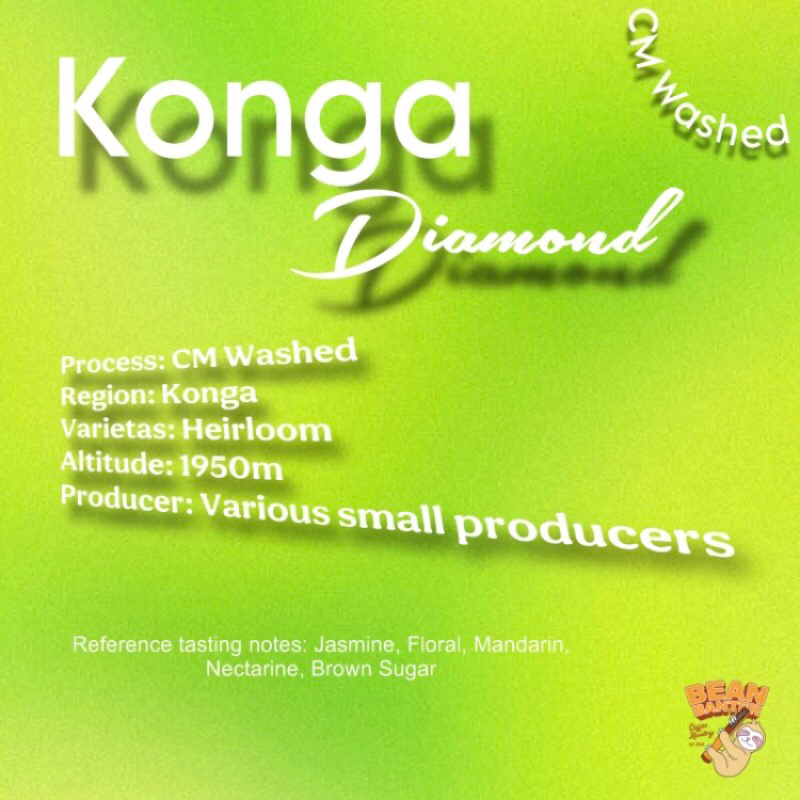 

Kopi Single Origin Ethiopia Konga CM Washed - Filter Roast 100g