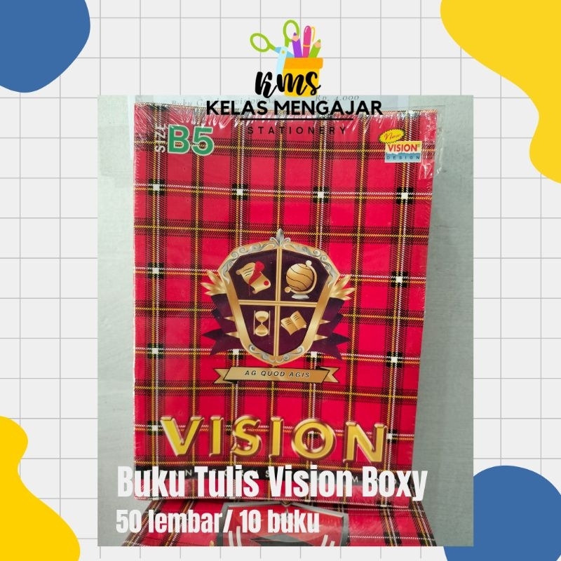 

PROMO!! BUKU TULIS VISION BOXY 50 LEMBAR 10 BUKU/PACK