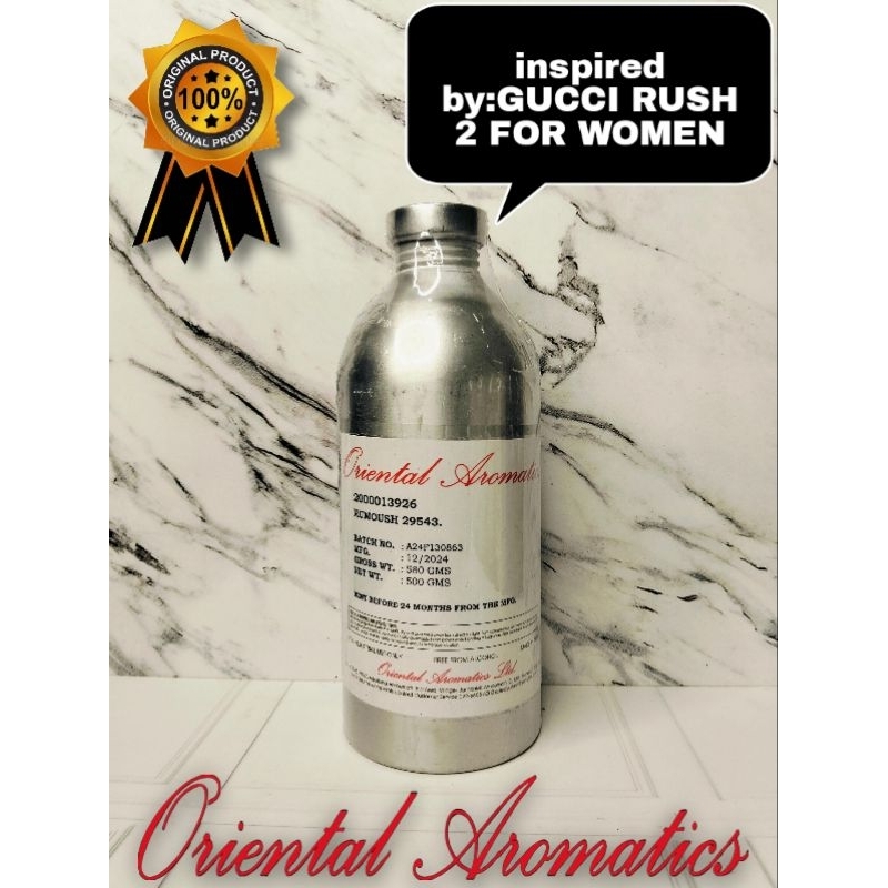 Bibit/biang parfum RUMOUSH inspired by GUCCI RUSH 2 FOR WOMEN, kemasan segel 500gr by oriental aroma