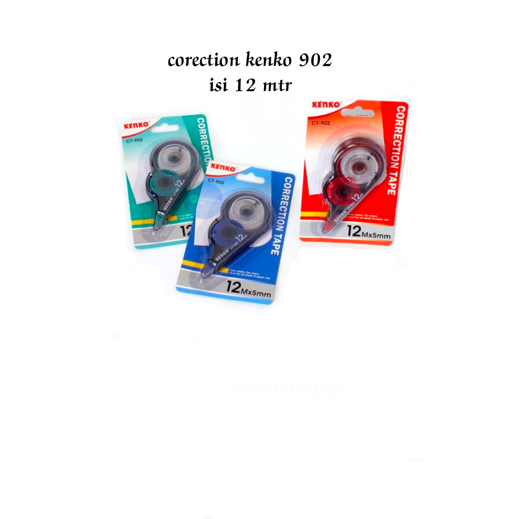 

(1 Pcs) Correction Tape Kenko CT-902 / Penghapus Tipex Pita Kertas Kenko CT-902