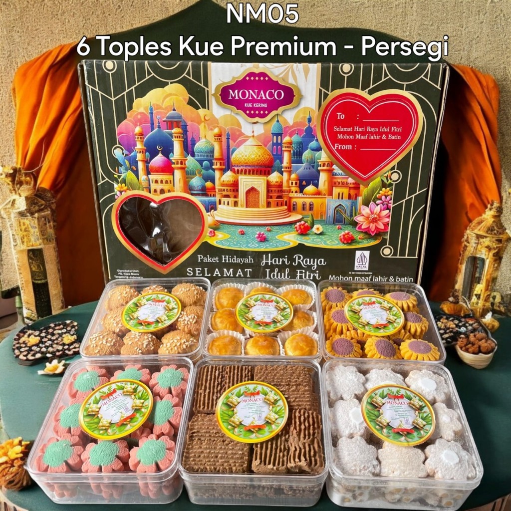 

[PROMO] Hampers Lebaran 2025Kue Kering PREMIUM MONACO HIDAYAH Parcel Lebaran IdulFitri Snack Lebaran