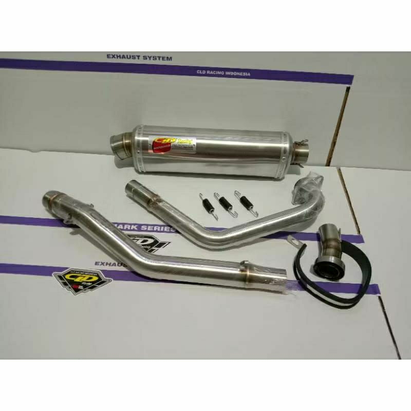 Knalpot Racing Satria Fu 150 Karbu dan Ijeksi/Fi Type Performance by CLD Racing Original