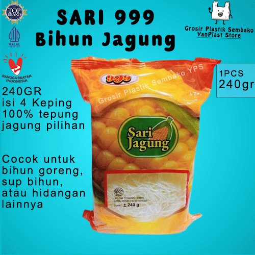 

Bihun Jagung Cap SARIJAGUNG 999 260Gr isi 4 Keping