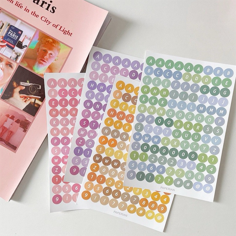 

(SA-16) Sticker Alphabet & Angka Pastel