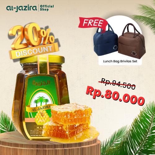 

Give Away Special Madu Al Jazira AJ 350 ML FREE Tas Travel Tempat Bekal H439 Lunch Bag Premium Cooler Bag Bahan 2 Lapis