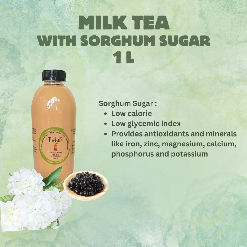 

Tiis Low Calorie Milktea with Sorghum Sugar 1 Liter