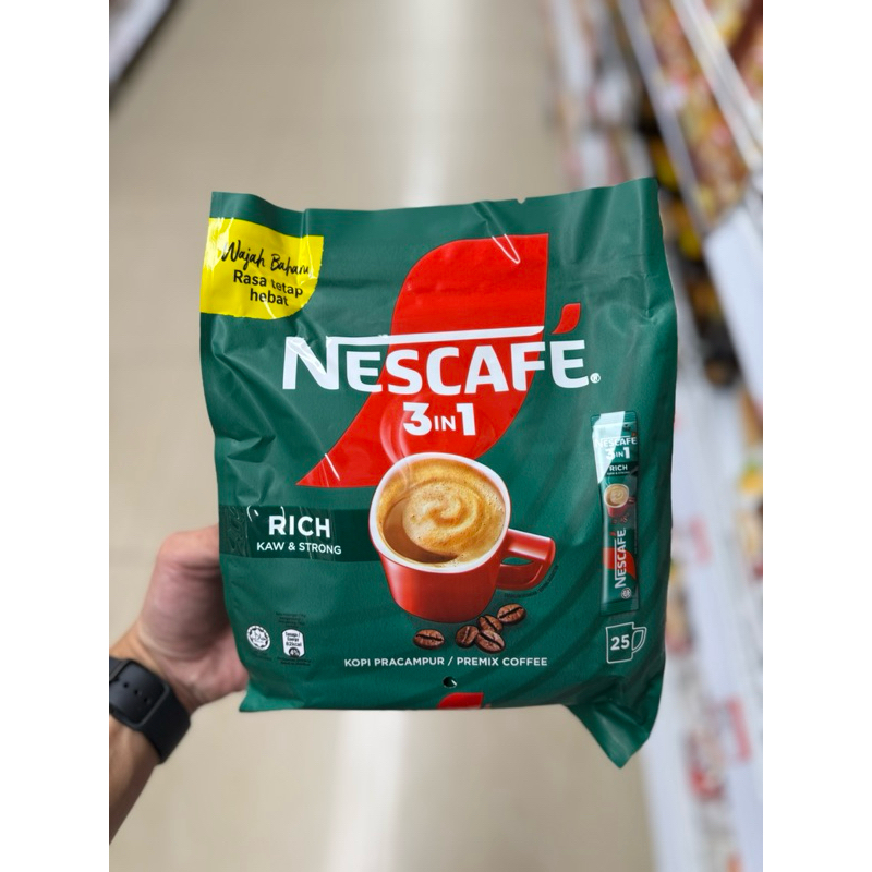 

nescafe white coffee original isi 15 sachet 504gr / kopi O / 3in1 mild / 3in1 rich strong