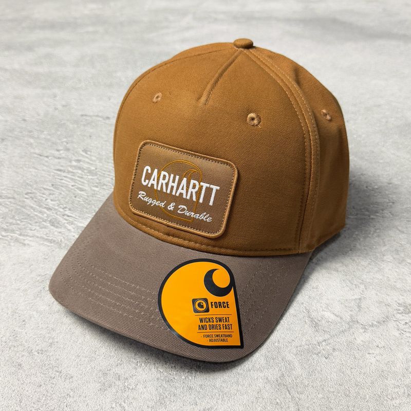 Carhartt 105531 Canvas Rugged Patch Cap Carhartt Brown/topi/snapback original 100%