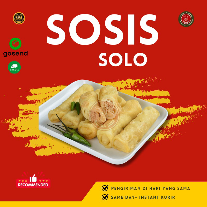 

(BISA INSTANT) Sosis Solo Puji Isi Ayam Suwir/Sosis Solo Premium/Sosis Solo isi 10/Makanan Khas Solo Sosis Ayam Suwir/Jajanan Sosis Solo