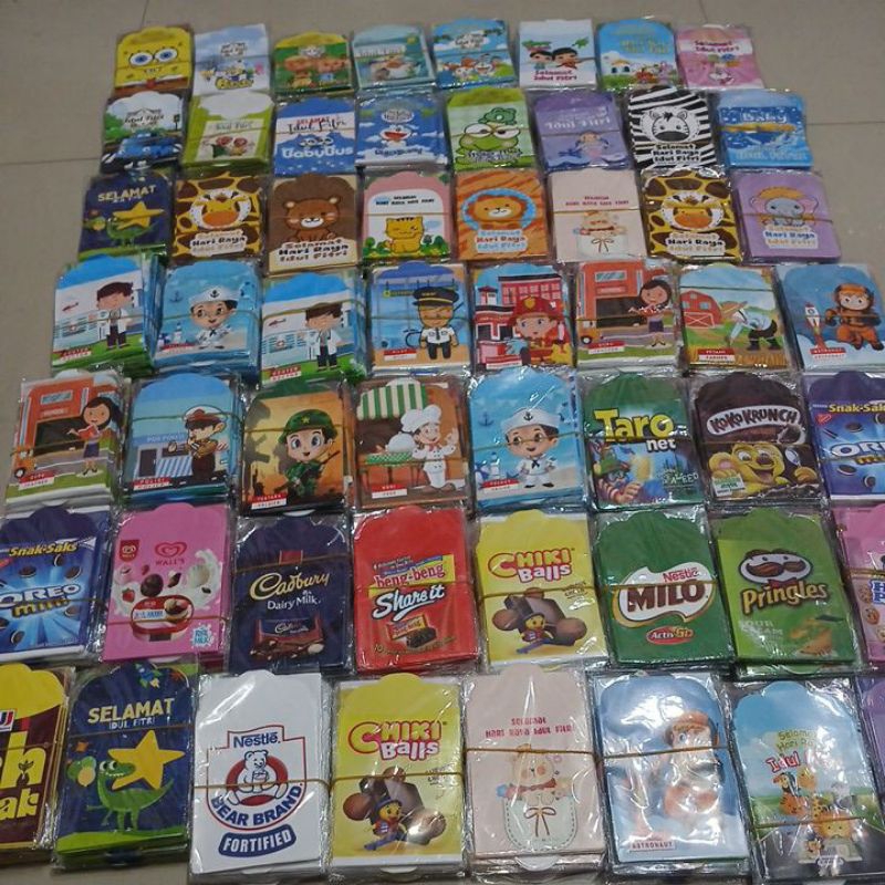 

isi ( 10 biji ) Amplop lebaran ukuran MEDIUM (7X12cm) / amplop selamat idul fitri / angpao / amplop kertas