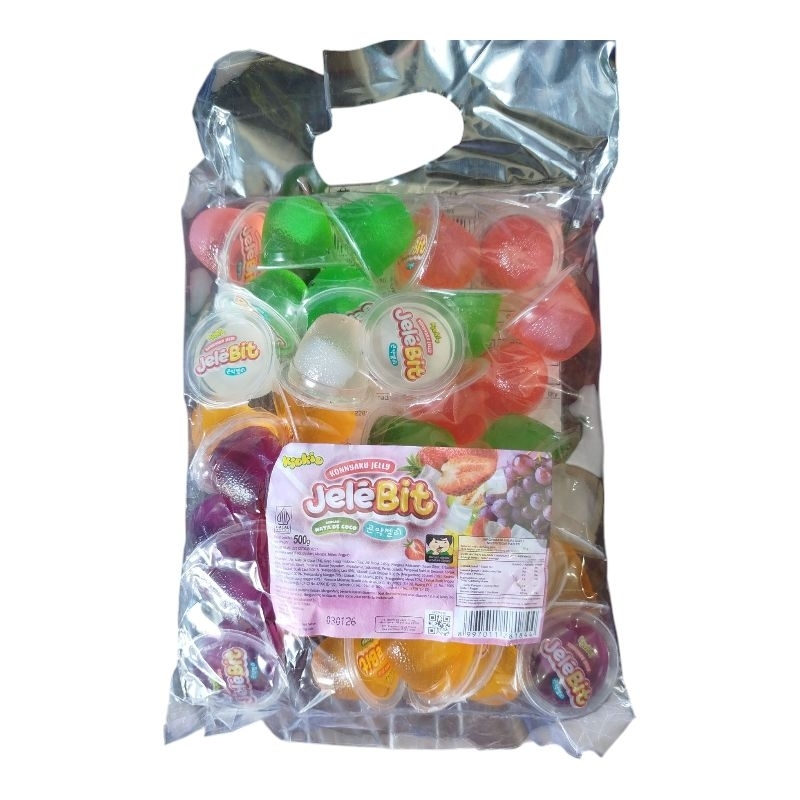 

jely agar-agar jelebit ada isian nata de coco 500gr rasa buah