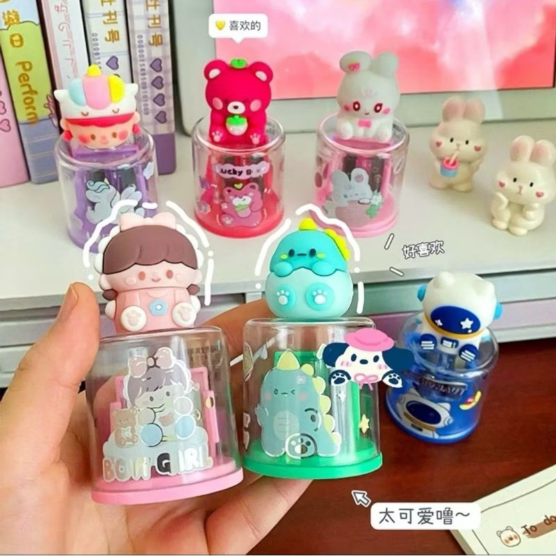 

Rautan 2in 1 Penghapus Pensil 2 Lubang Karakter Serutan Fancy Pencil Sharpener Stationery Sekolah Kantor Dinosaurus SHA2LUBANG-DINO