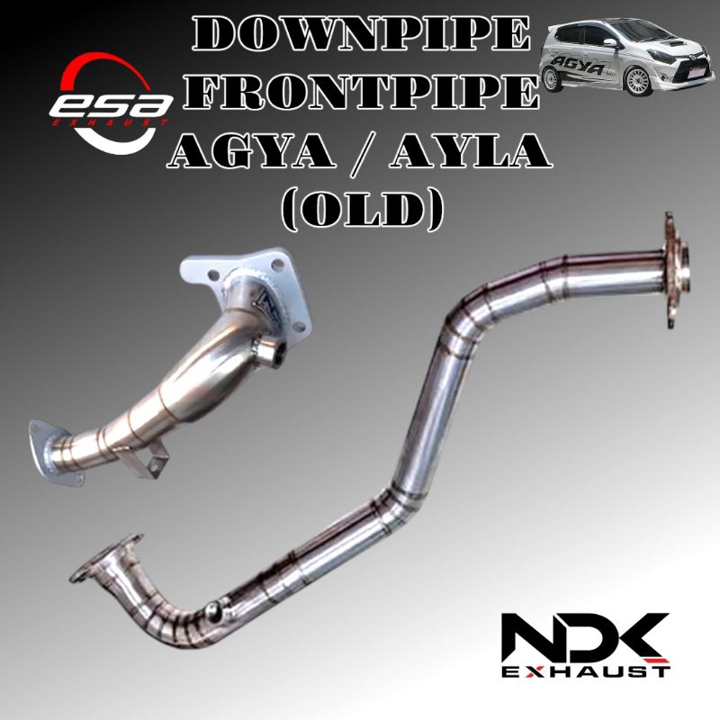 DOWNPIPE FRONTPIPE AGYA AYLA 1000 CC BARU NDK EXHAUST DOWNPIPE FRONTPIPE RACING MOBIL KNALPOT MOBIL 