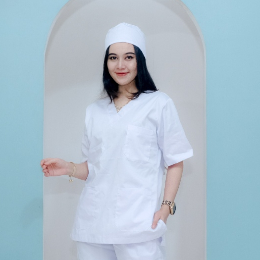 Scrub baju ok lengan pendek jumbo baju perawat baju jaga