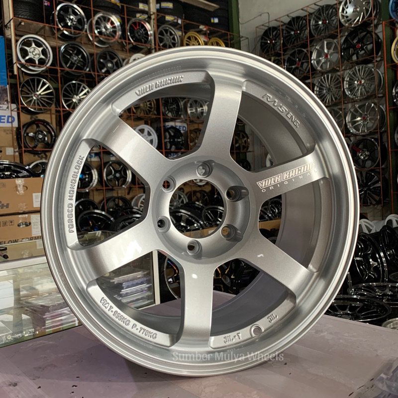 R18 Te37 jf luxury. Sumber Mulya Wheels