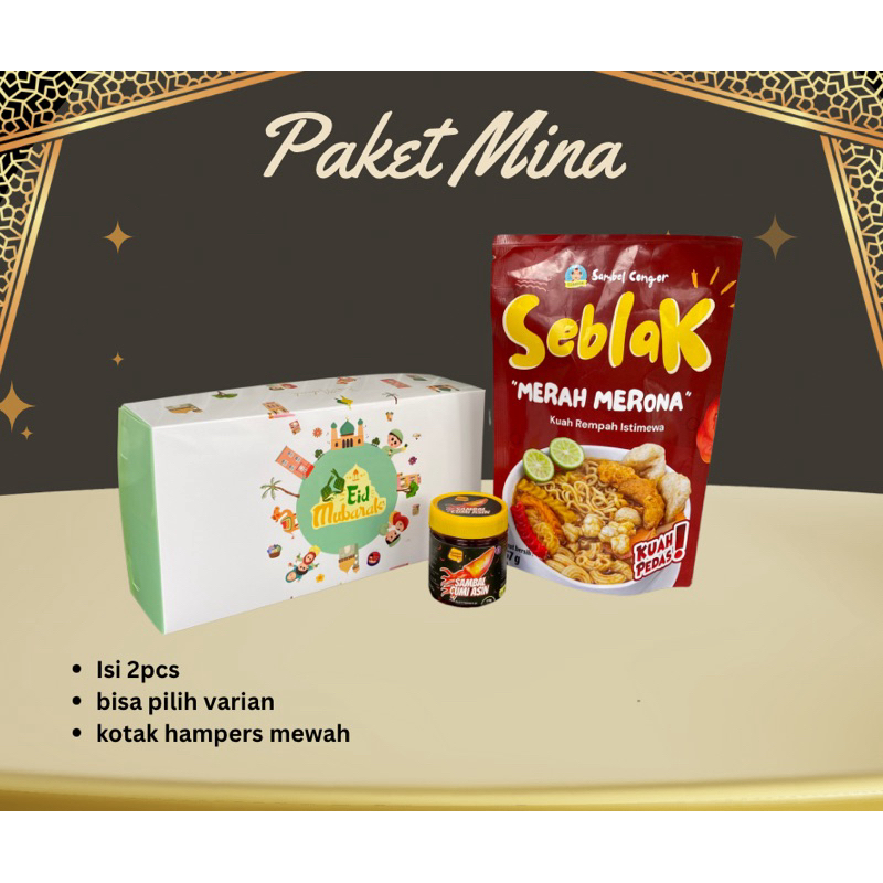 

[Paket Mina 4 Seblak & Sambal] Paket hampers lebaran 2025 parsel lebaran parcel ramadhan hadiah idul fitri