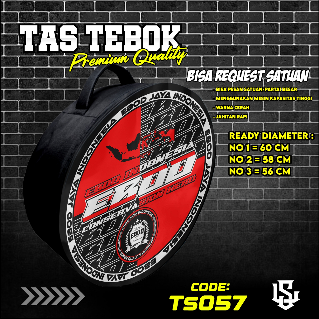 tas tebok murai motif EBOD  JAYA ransel gendong jinjing bawa tebok sangkar murai printing