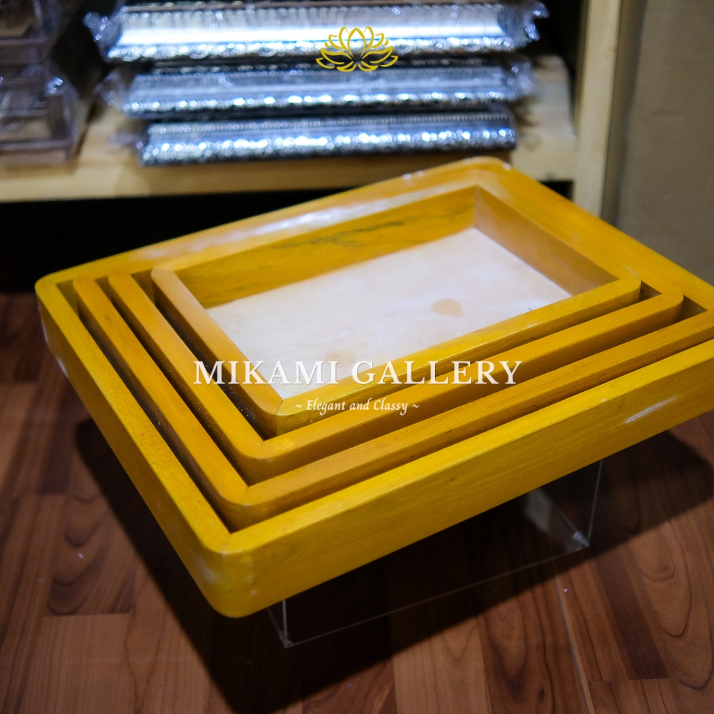 Kotak Hantaran Akrilik / Baki kayu Rustic Terbaru | Baki Rustic Seserahan