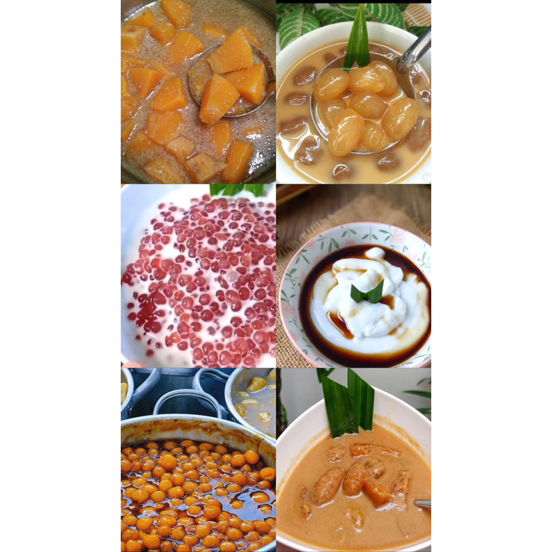 

aneka kolak takjil gula aren asli 100% tapa bahan pengawet n