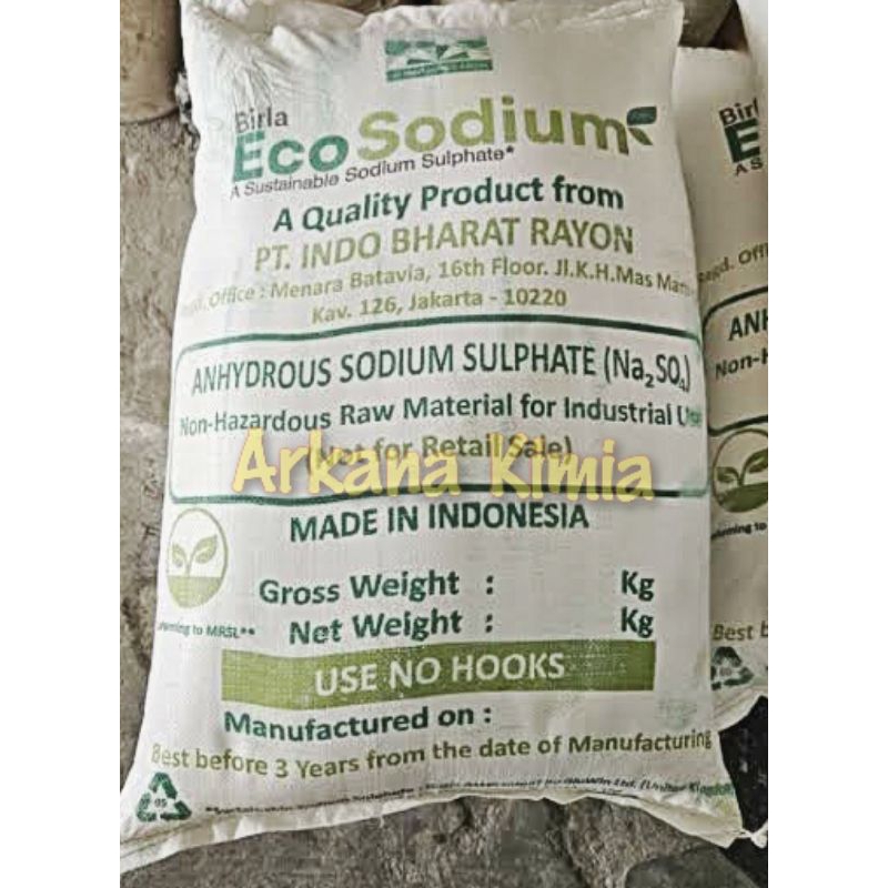 

Sodium Sulfat 50 Kg / Natrium Sulfat 50 Kg / Sulphate ex ibr (Na2SO4) - 50 Kg