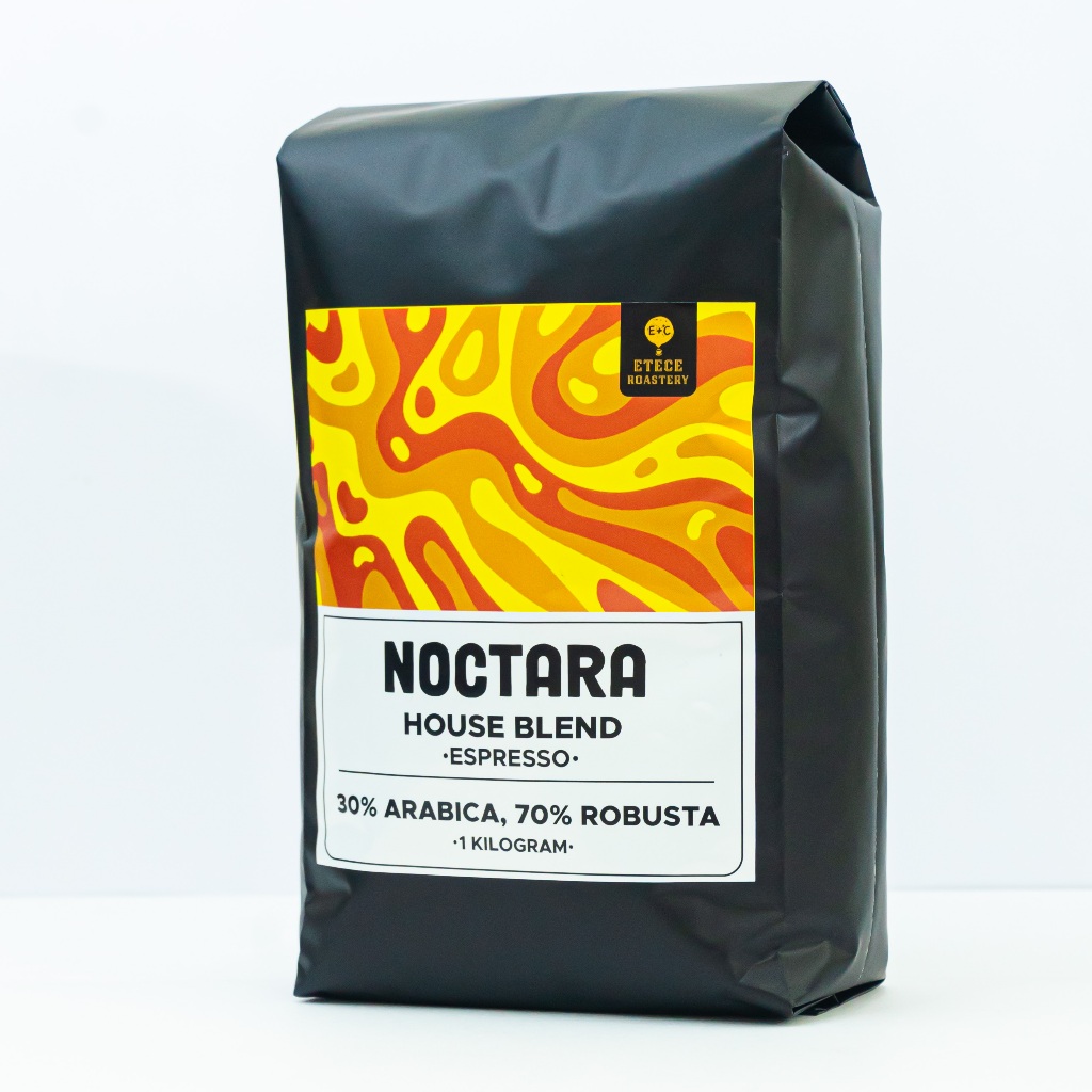 

Kopi House Blend ETECE NOCTARA 70% Robusta 30% Arabica (biji/bubuk) 1 Kg
