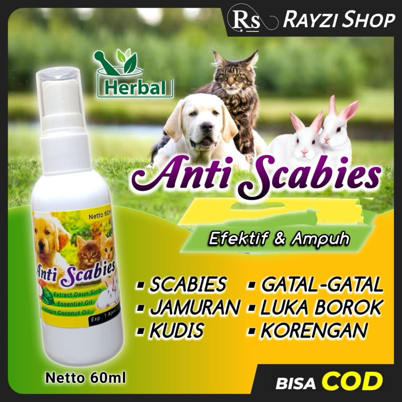 obat jamur gatal gatal scabies spray semprot aman jika terjilat kucing dan anjing kelinci