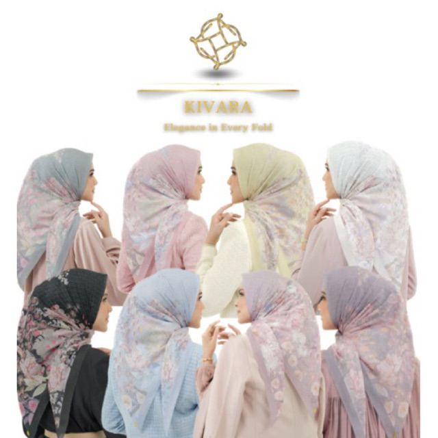 Hijab Voal Motif Segi Empat Premium Lasercut Terbaru 2025 - Sarwah(SR) SERIES