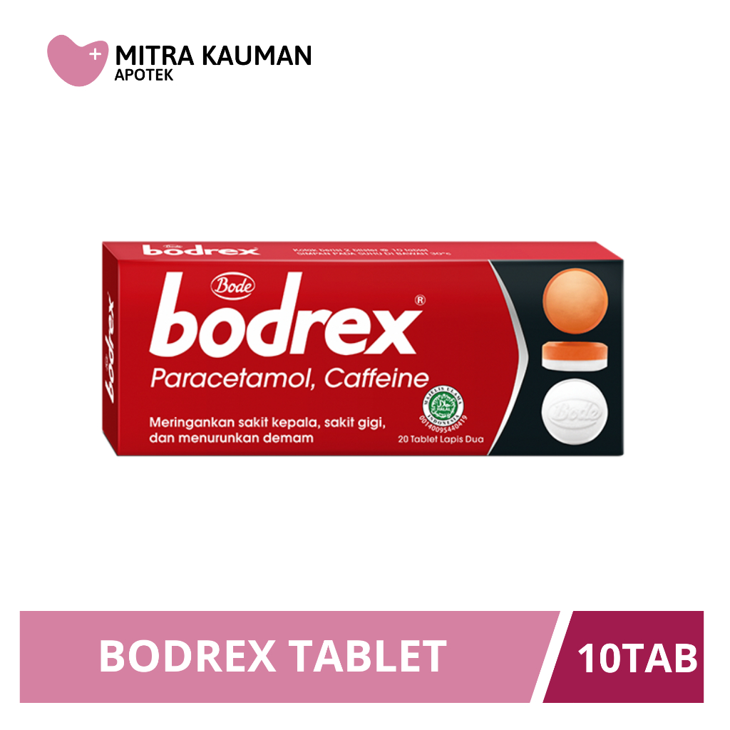 Bodrex 10 Tablet - Obat Sakit Kepala, Sakit Gigi dan Demam