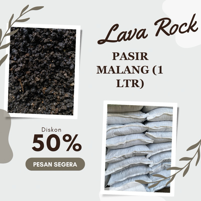 Pasir Malang /Lava Rock (media tanam dan aquascape)