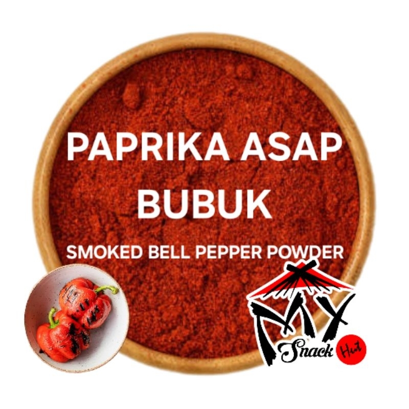 

PAPRIKA ASAP BUBUK 250GR SERBUK SMOKED RED BELL MERAH PEPPERS CAPSICUM ANNUUM DRIED SMOKY POWDER