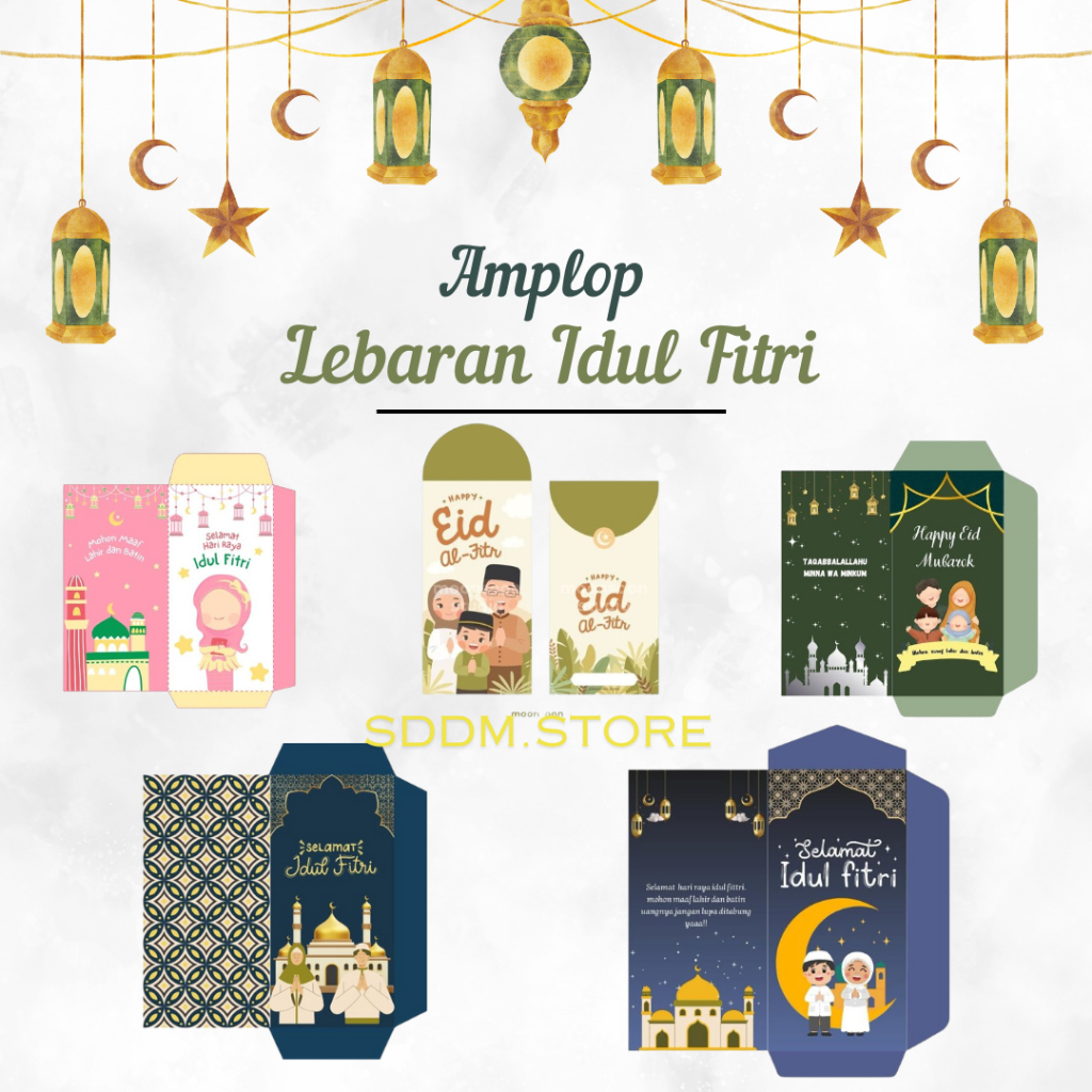 

50pcs Amplop Lebaran Idul Fitri 2025 Terbaru