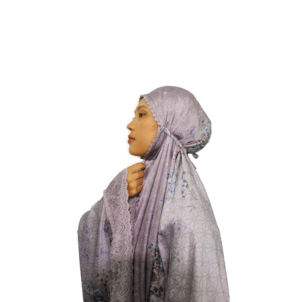 MUKENA DEWASA ARMANI SILK warna lavender