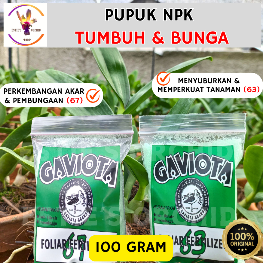 GAVIOTA 100 gr - Pupuk Terbaik Untuk Penyubur Tanaman Anggrek