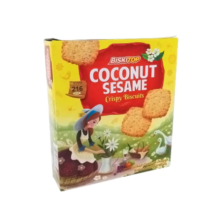 

Edisi Lebaran Biskitop Coconut Sesame Crispy 216 gr Biskuit lebaran