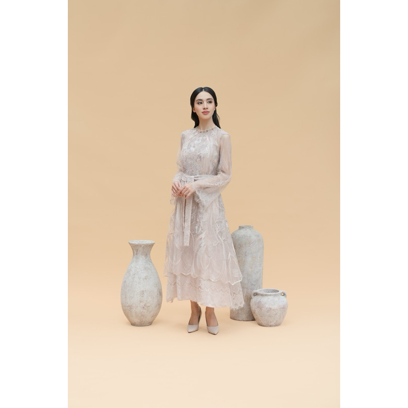 Lituhayu Dress in Champagne