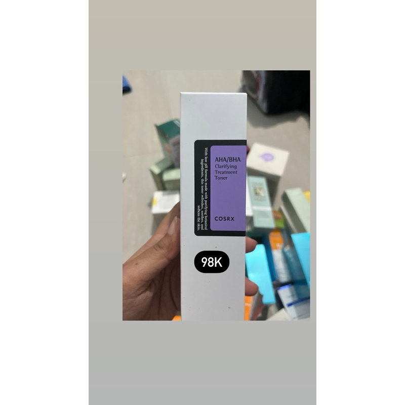 Cosrx AHA BHA, Beauty Of Joseon Red Bean, Scinic Sunscreen, Be Wants Collagen Serum, Goodal Vita C D