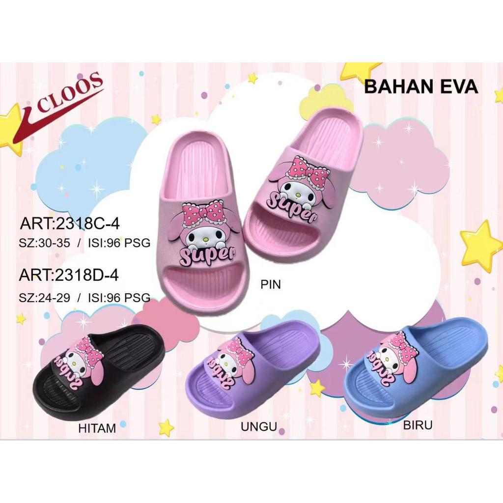 SANDAL SELOP  ANAK PEREMPUAN  KARAKTER MELODY  sandal kekinian sandal anak murah sandal anak kecil