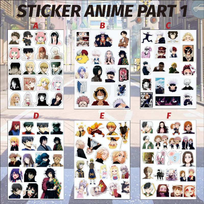 

Sticker Anime Pack Sticker Bundle Stiker Anime Murah Part 1
