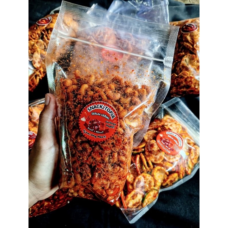 

Seblak Makaroni Kering Pedas Gurih Mantap Bumbu Melimpah