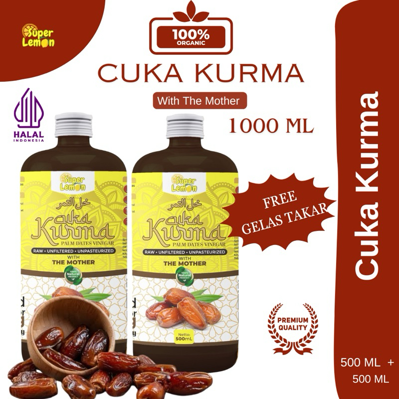 

1Liter Cuka Kurma With Mother by Superlemon