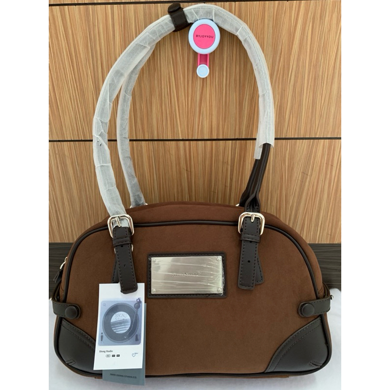 Tas Shoulder Suede Leather Import merk Song Studio