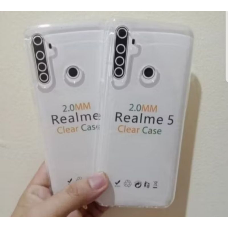Softcase Silikon Clear Case Bening Transparan Realme 5 Realme 5i Realme 5S