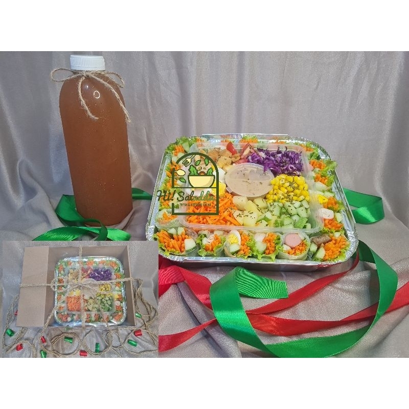 

hampers salad roll Vietnam isi 40 roll dan minuman
