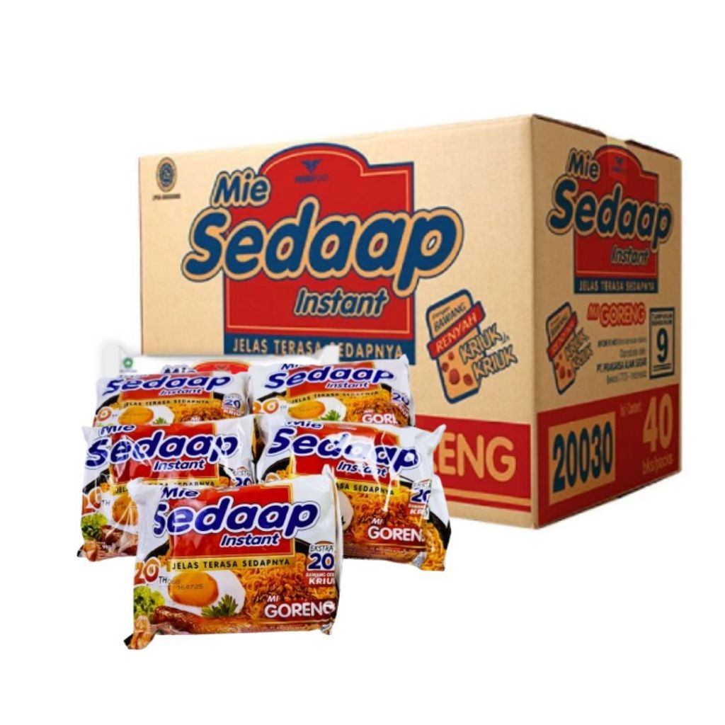 

[1 Dus 40 pcs] Sedaap mie instant goreng 91g