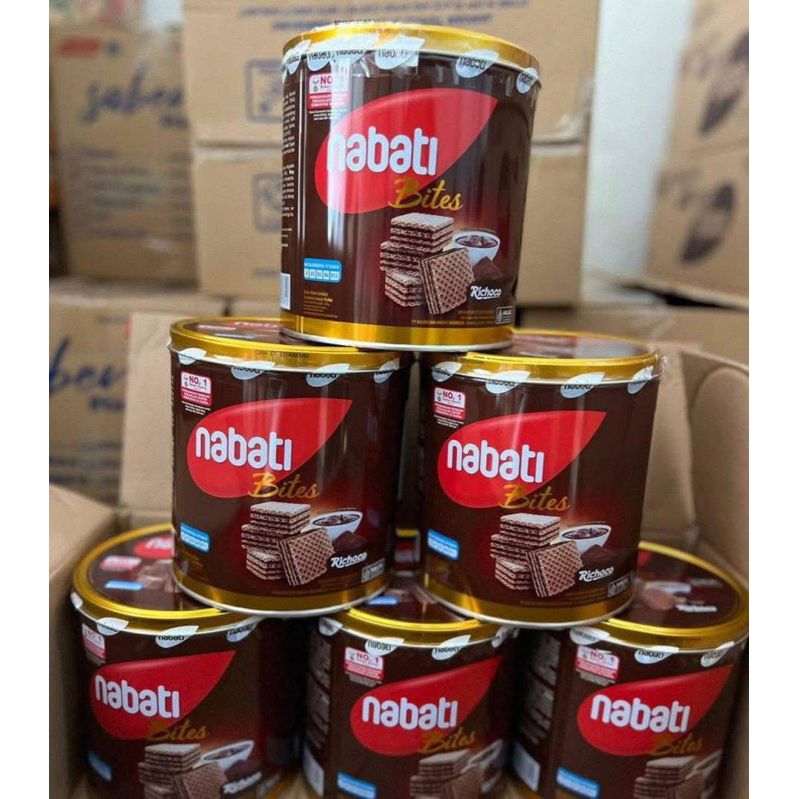 

Nabati kaleng berat 287 gr jajan lebaran