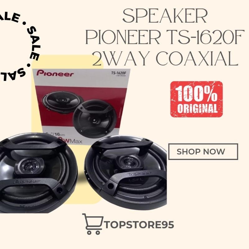 Speaker Pioneer TS 1620F 2-WAY Coaxial mobil ORIGINAL